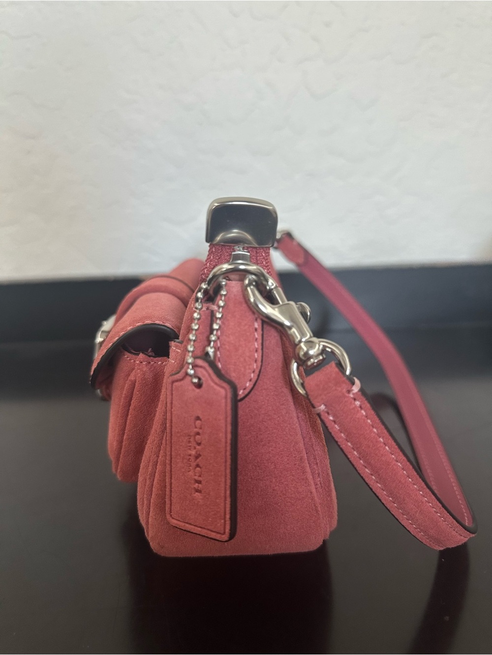 Coach Ashton mini, in pink suede - Picture 3 of 8